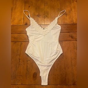 Free People White Bodysuit